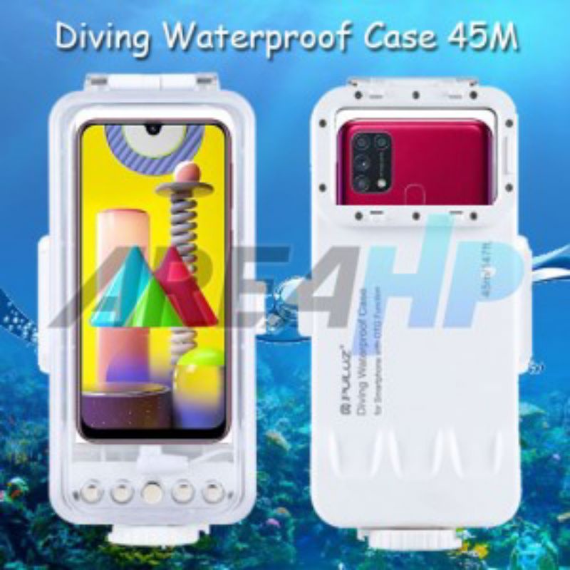 Puluz Diving Waterproof Case Casing Cover 45M Samsung M21,M31