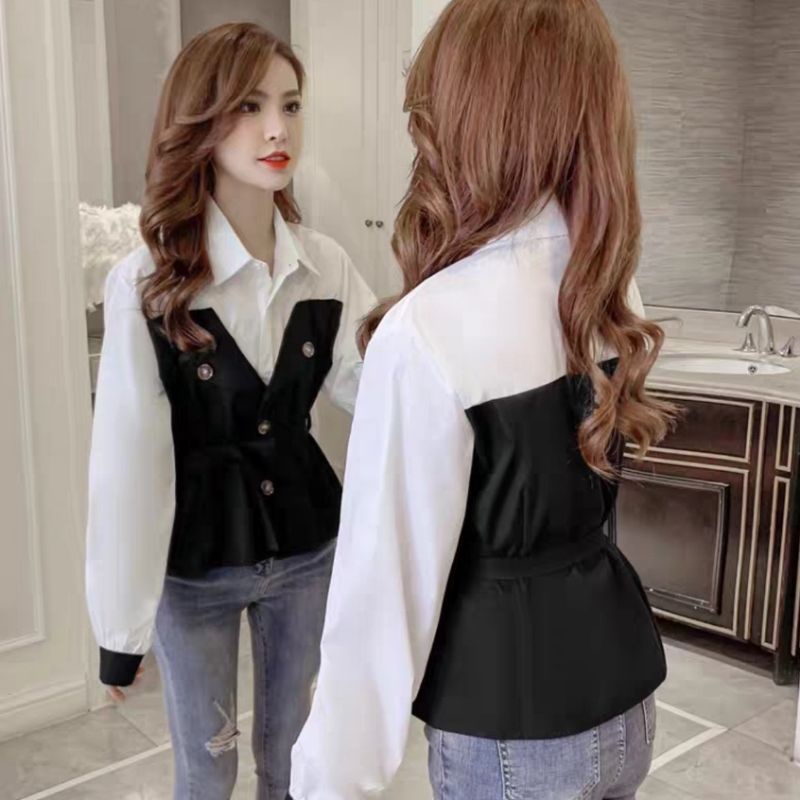 PC - Kemeja Monicron / Casual Style / Kemeja Wanita Terkini / Fashion Terbaru / Korean Style-1