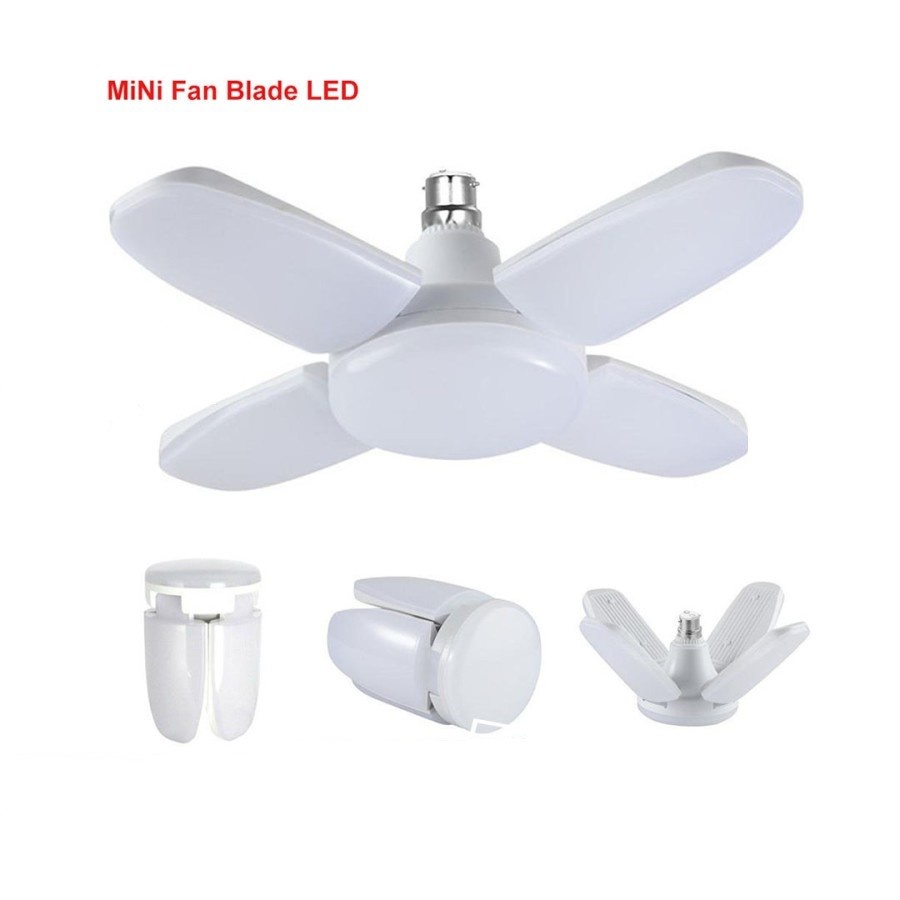 MIN FAN BLADE LED - LAMPU BOHLAM LED 4 SAYAP KIPAS TERANG 28W / 30W