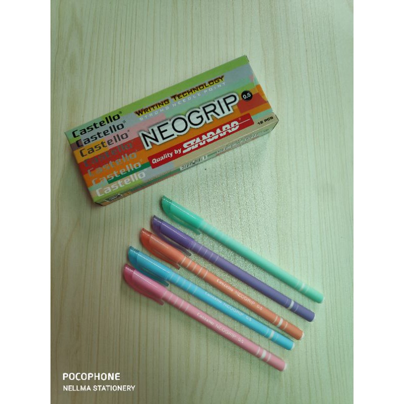 

Pulpen Castello NEOGRIP 0.5 isi 12