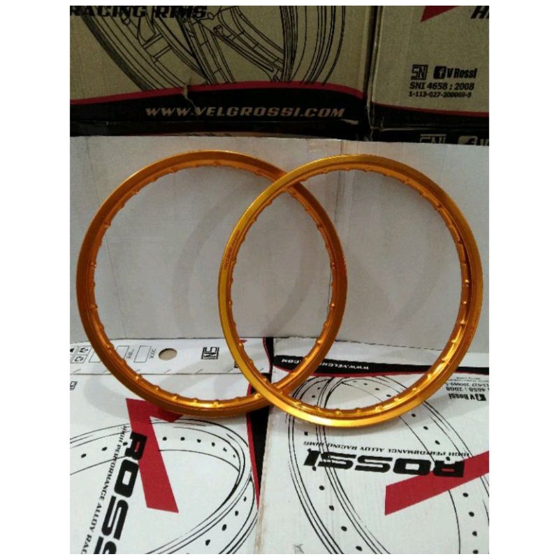 Velg Rossi Sepasang 140 17 WM blast gold velk rossy emas Original