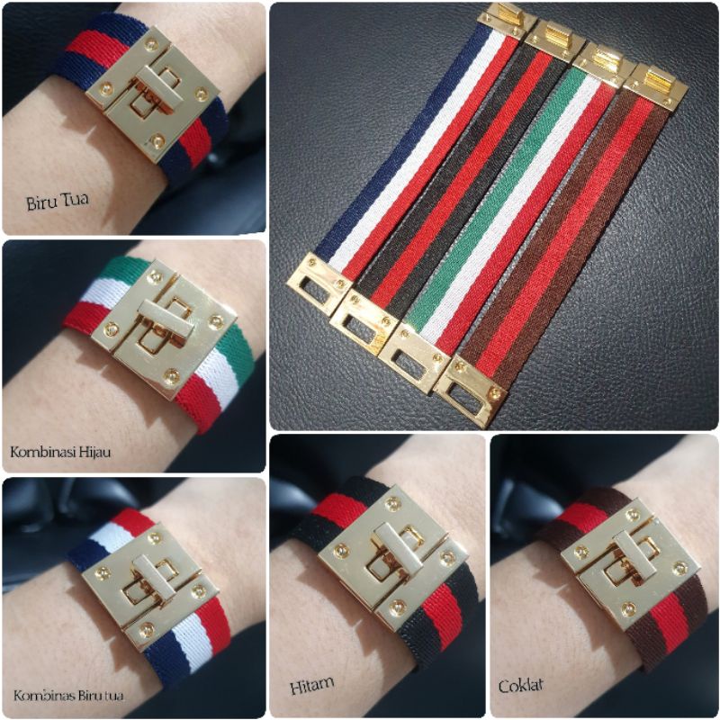 Promo Gelang  Premium Gc Gelang kulit 83 gelang tangan Gc Premium tidak karatan
