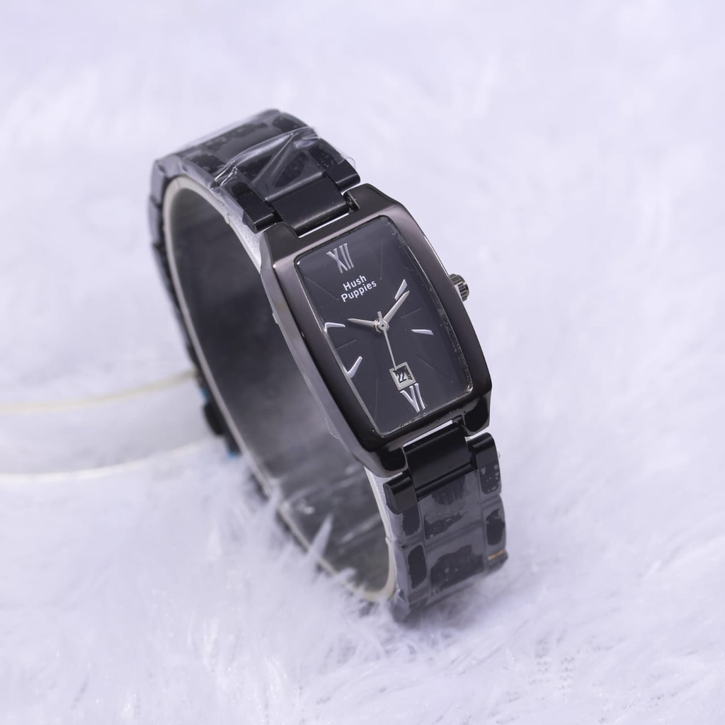 Grosiran Jam Tangan Wanita Hush Puppies 2770EV Analog Tali Rantai Tanggal Aktif Include Box Jam Tangan (COD)