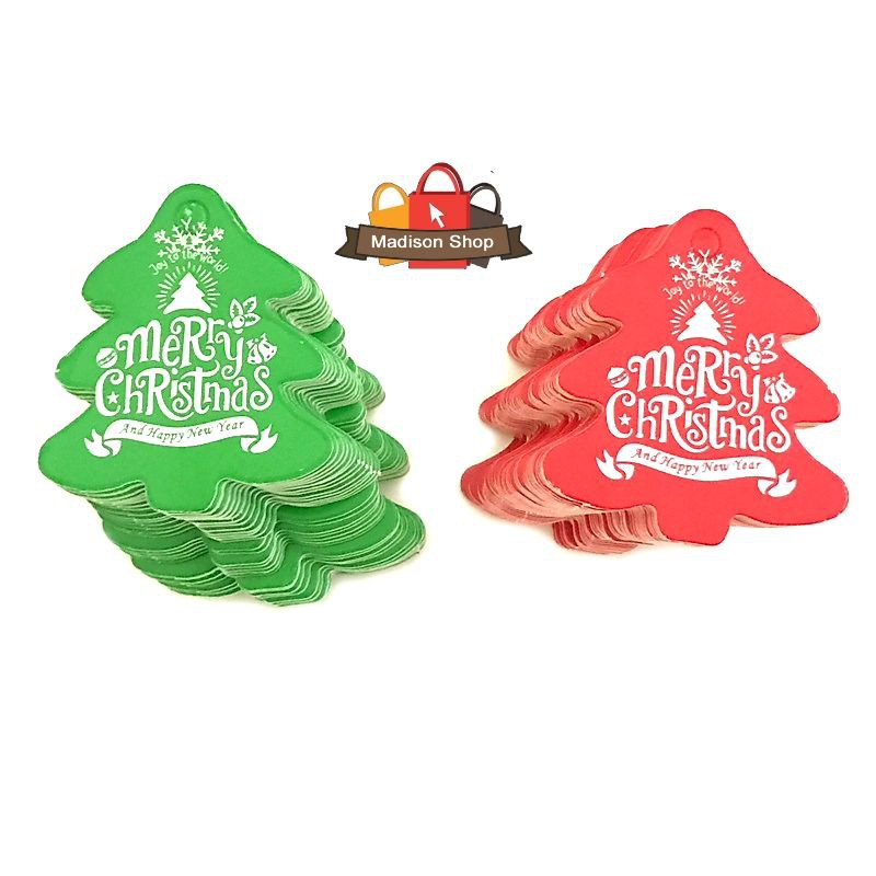 Hang Tag Natal Stiker Pohon Natal Gantungan Hanger Kado Natal Murah Hiasan Sticker Toples Box Kue