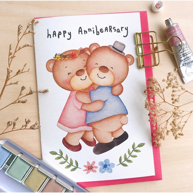 

Kartu ucapan annibearsary anniversary by mentol art