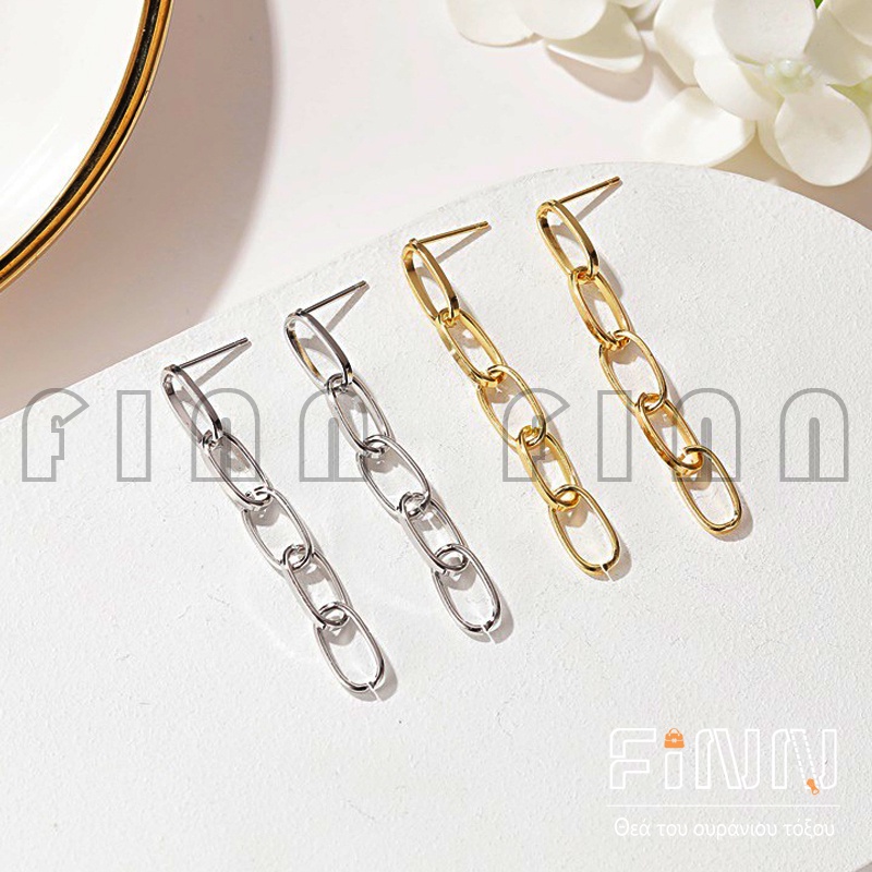 Anting Tusuk Retro Panjang Rumbai Rantai Fashion Earrings Korean Import