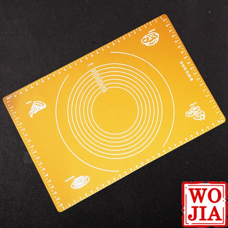 Alas Adonan Silikon Tatakan Baking Roti Kue Silicone Mat 60x40 cm