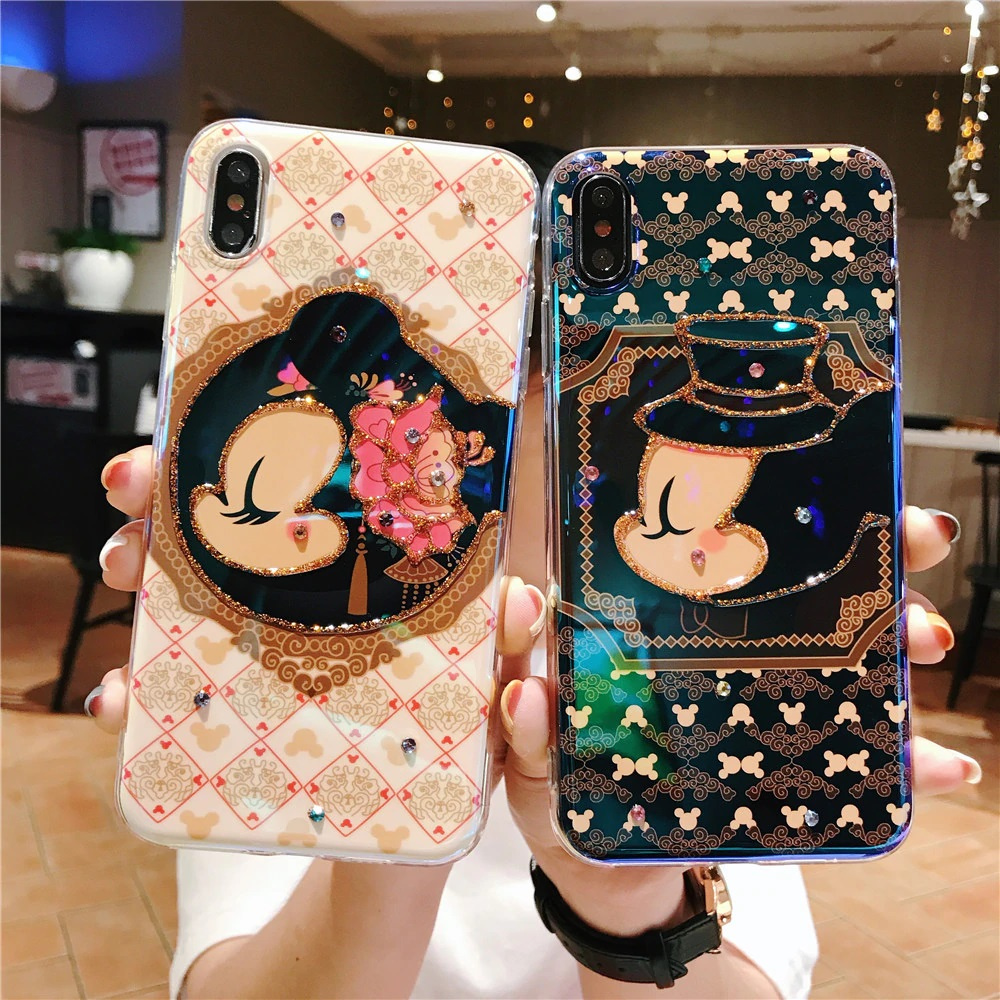 Case Samsung S21 S21 Plus S21 Ultra Cute Glitter Toon Diamond Softcase Casing