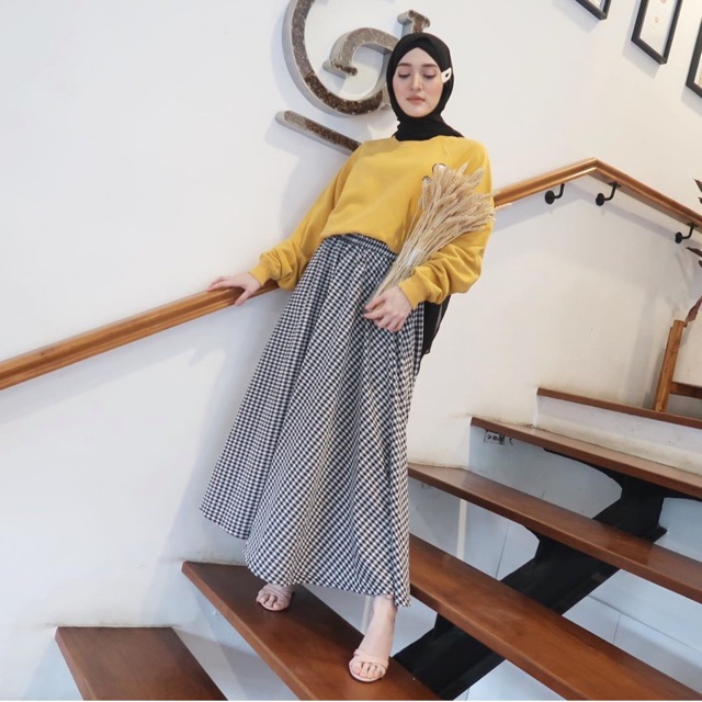 MOZA SKIRT BASIC || SQUARE BASIC SKIRT BERSKA