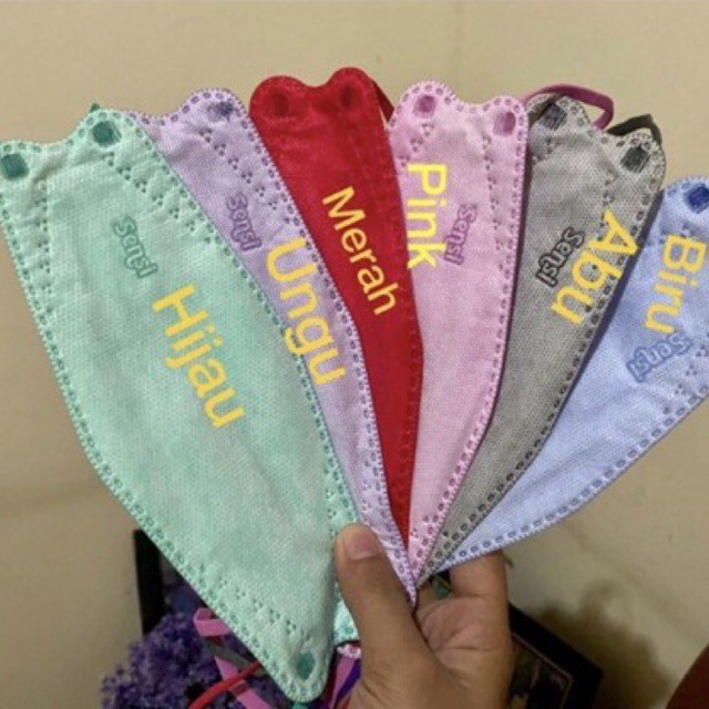 Masker Sensi Convex KF94 Utama Mouson 4 ply Warna Eceran