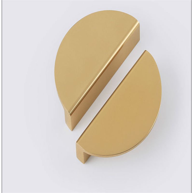 Tarikan Laci Gold Semi Circular/Tarikan Knob Emas Setengah Lingkar/Semi Circular Handle