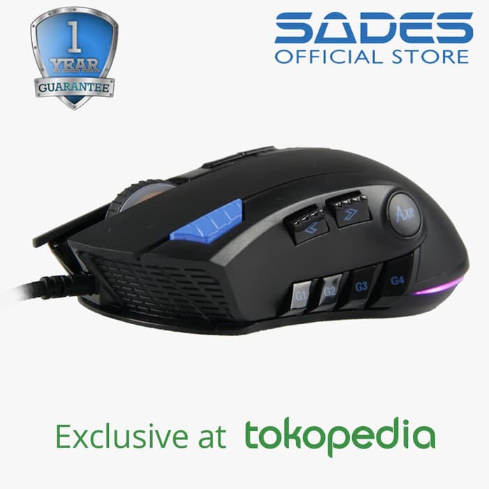 MOUSE GAMING SADES AXE (RGB ILLUMATION)