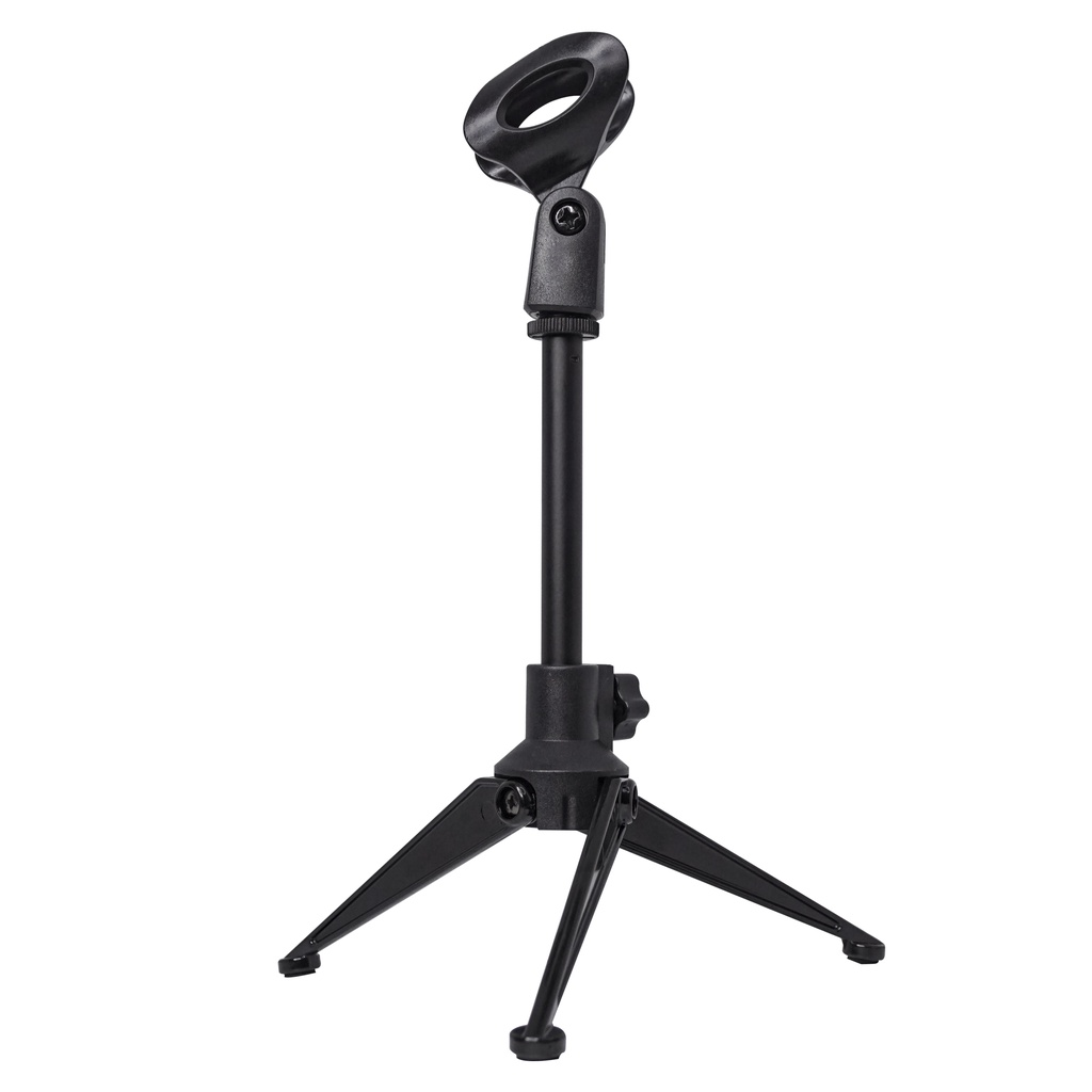 Stand Mic Karaoke Microphone Holder Table Kaki Tiga Microphone Holder