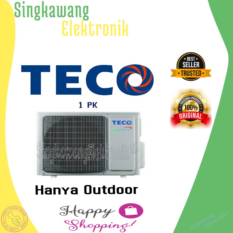 AC OUTDOOR TECO 1 PK R410 UNIT SAJA