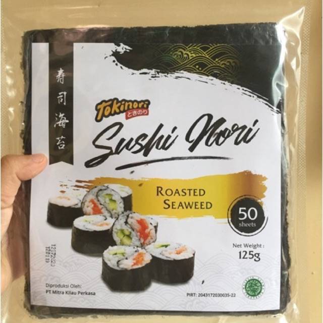 

Tokinori Sushi Nori Rumput Laut Sushi Asli Korea 50 Lembar Enak Halal