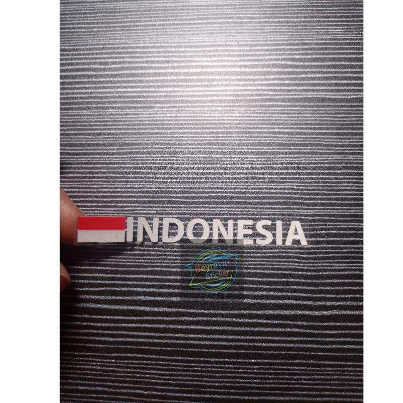 Sticker bendera Indonesia cutting