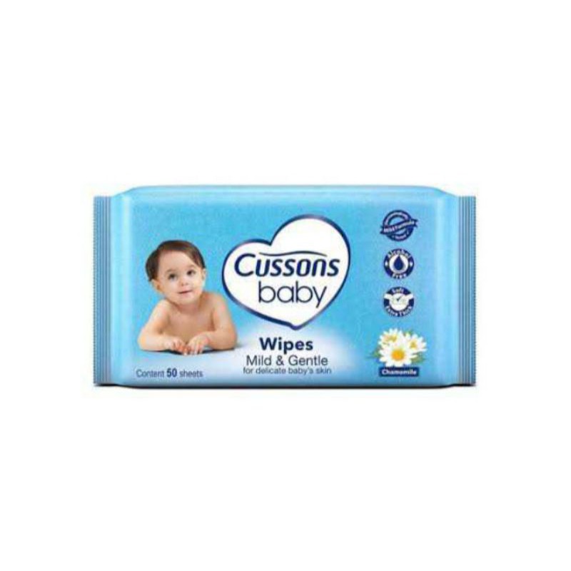 CUSSONS BABY WIPES 50'S NATURALLY '50 BELI 1 GRATIS 1