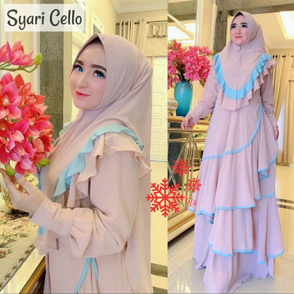 ESHAL WEAR DRESS MUSLIMAH GAMIS SYARI CELLA