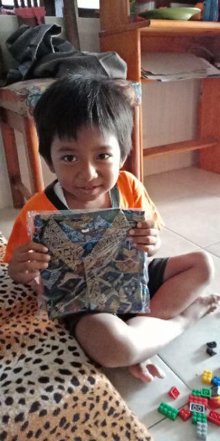 Sarimbit Batik Mentari Seragam Batik Anak Baju Anak Dress Batik Modern Seragam Batik Keluarga