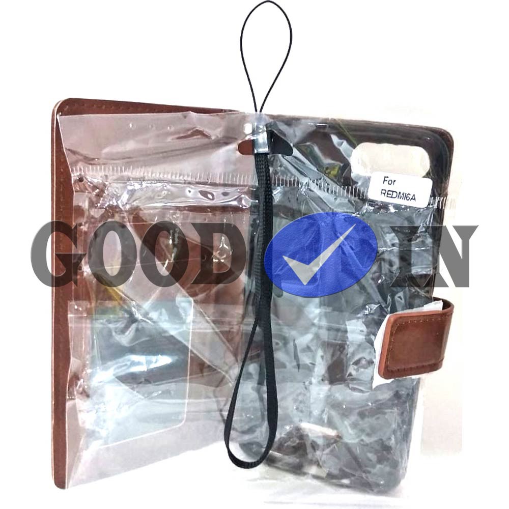 Flip Case - Flip Polos - Case Dompet Kulit Polos - Case REDMI 6A