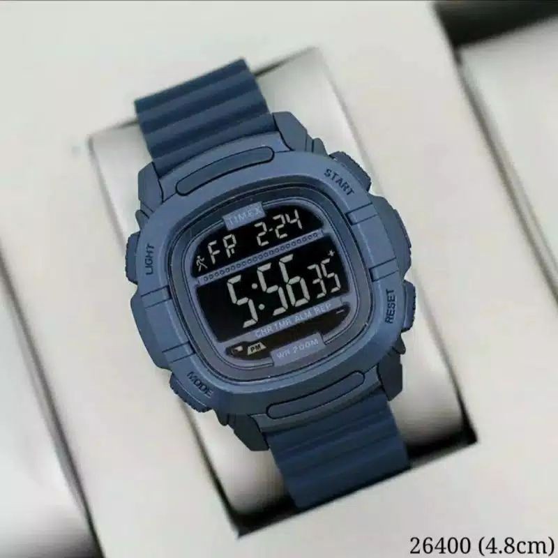 JAM TANGAN PRIA DIGITAL TIMEX STRAP RUBBER