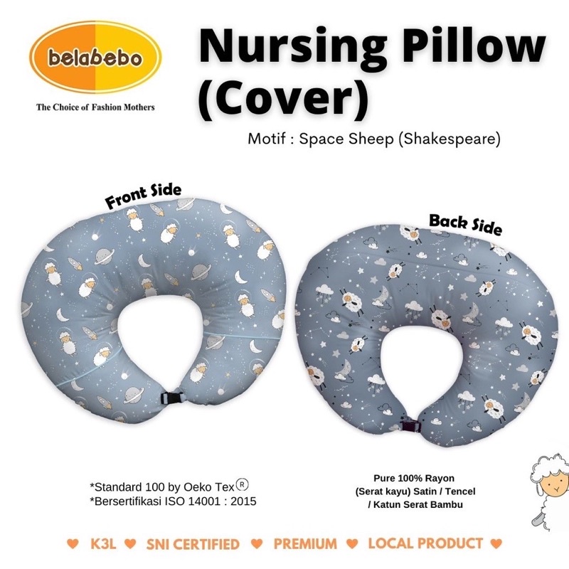 Belabebo - Bantal Menyusui Bergesper FREE BANTAL TANGAN / Nursing Pillow