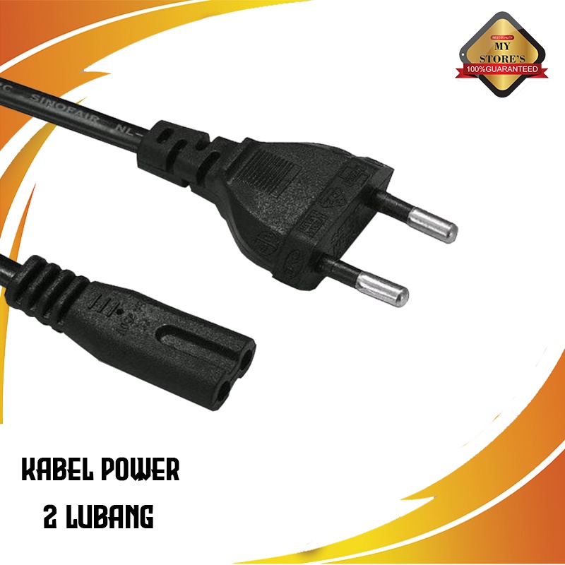 Kabel Power 2 Lubang / Kabel Power Ps2 Ps3 Slim Ps1 / Kabel Power Printer