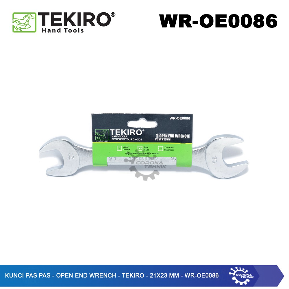 WR-OE0086 - Kunci Pas Pas - Open End Wrench - Tekiro - 21x23 mm