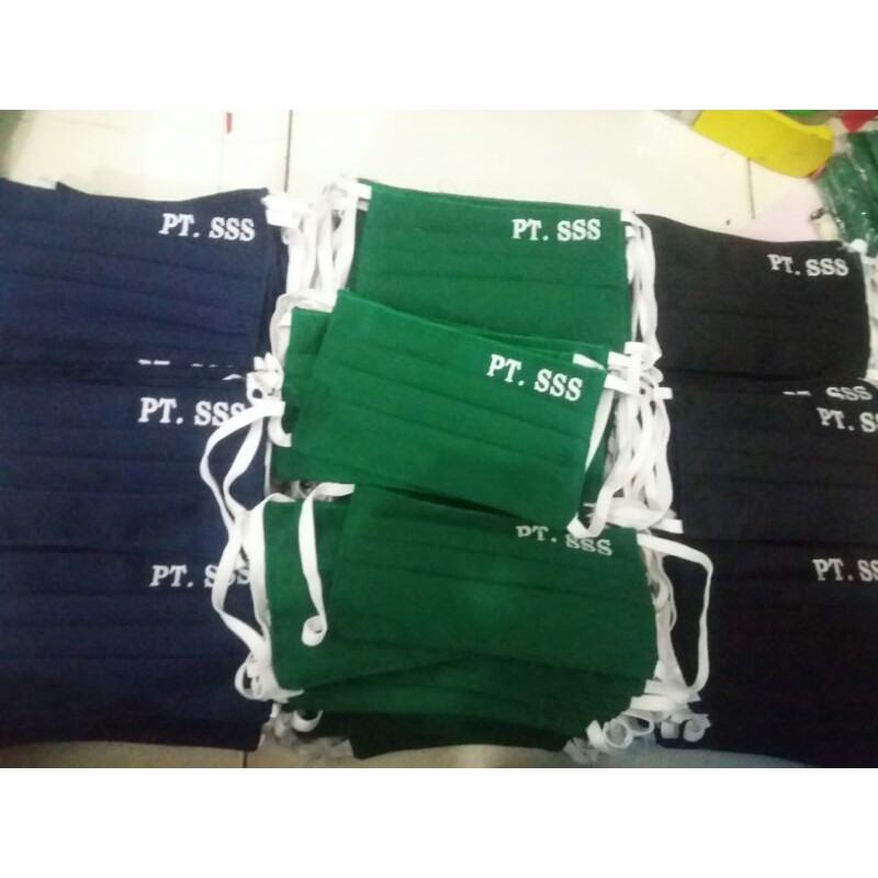 JHONI MASKER 2/3 LAPIS BISA MASUK TISU BAHAN KATUN TEBAL