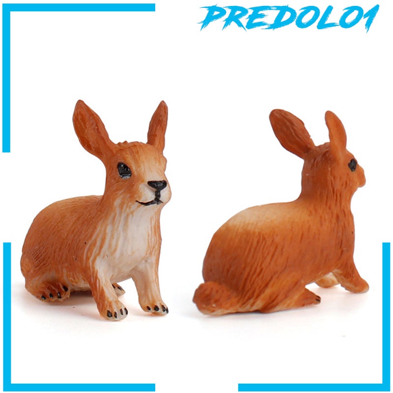 (Predolo1) 21pcs / Set Mainan Figurin Binatang Peternakan Realistis Untuk Anak