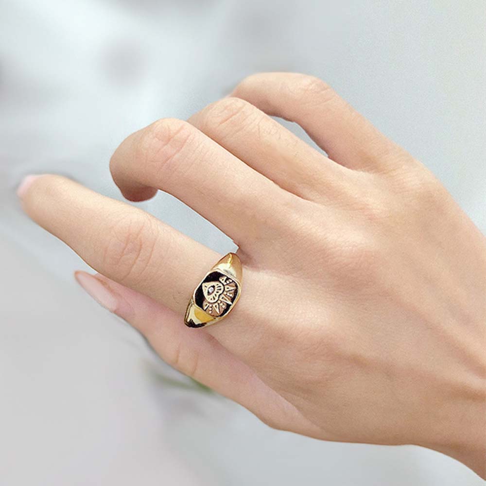 MXBEAUTY Personality Open Ring Women Copper Finger Rings Diamond Geometric European and American Temperament Girls Fashion Jewelry/Multicolor