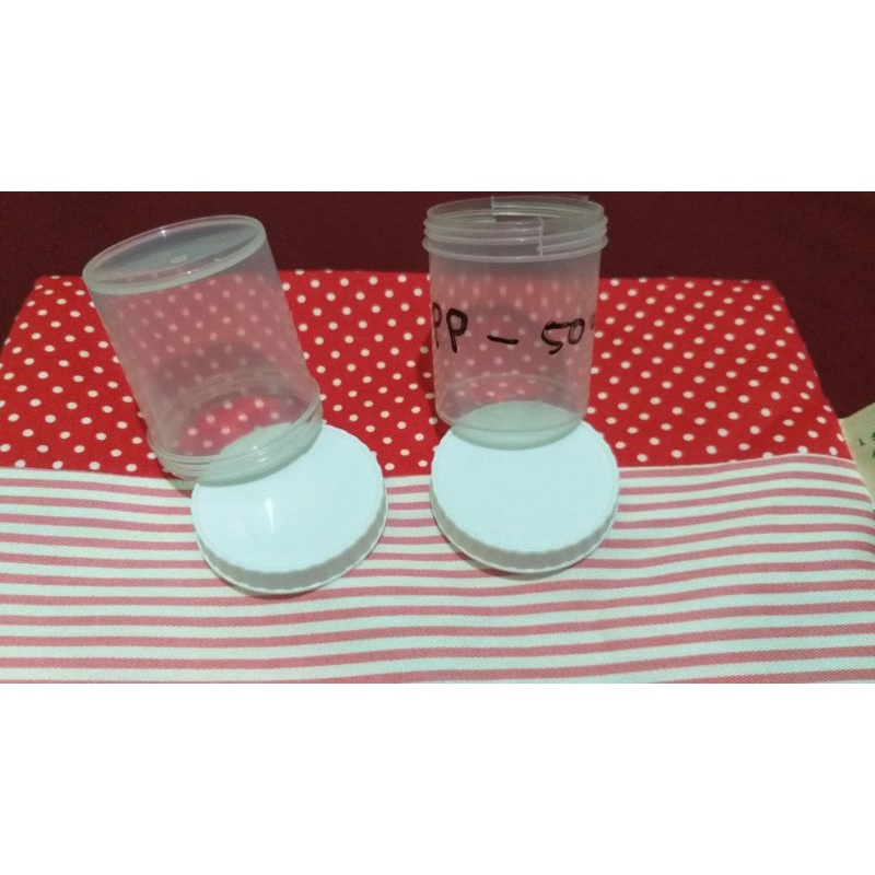 pot plastik 50 cc (harga pabrik minimal 50 pcs)