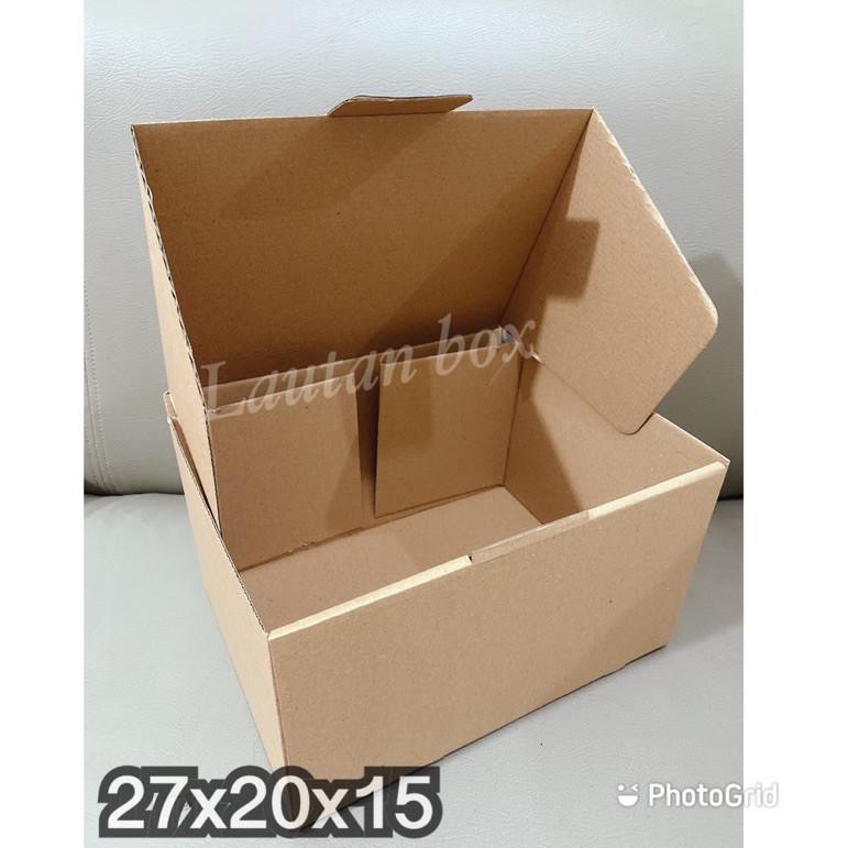 

(CODE B0X 21F2B[) dus die cut 27x20x15 cm box besar packing murah ✪