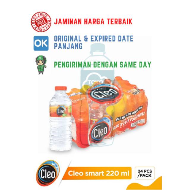 

CLEO SMART BOTOL MINI 220 ML (24 BOTOL/PACK)