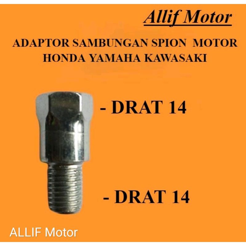 Jual Adaptor Spion Baut Peninggi Spion Sambungan Spion Motor Universal Shopee Indonesia