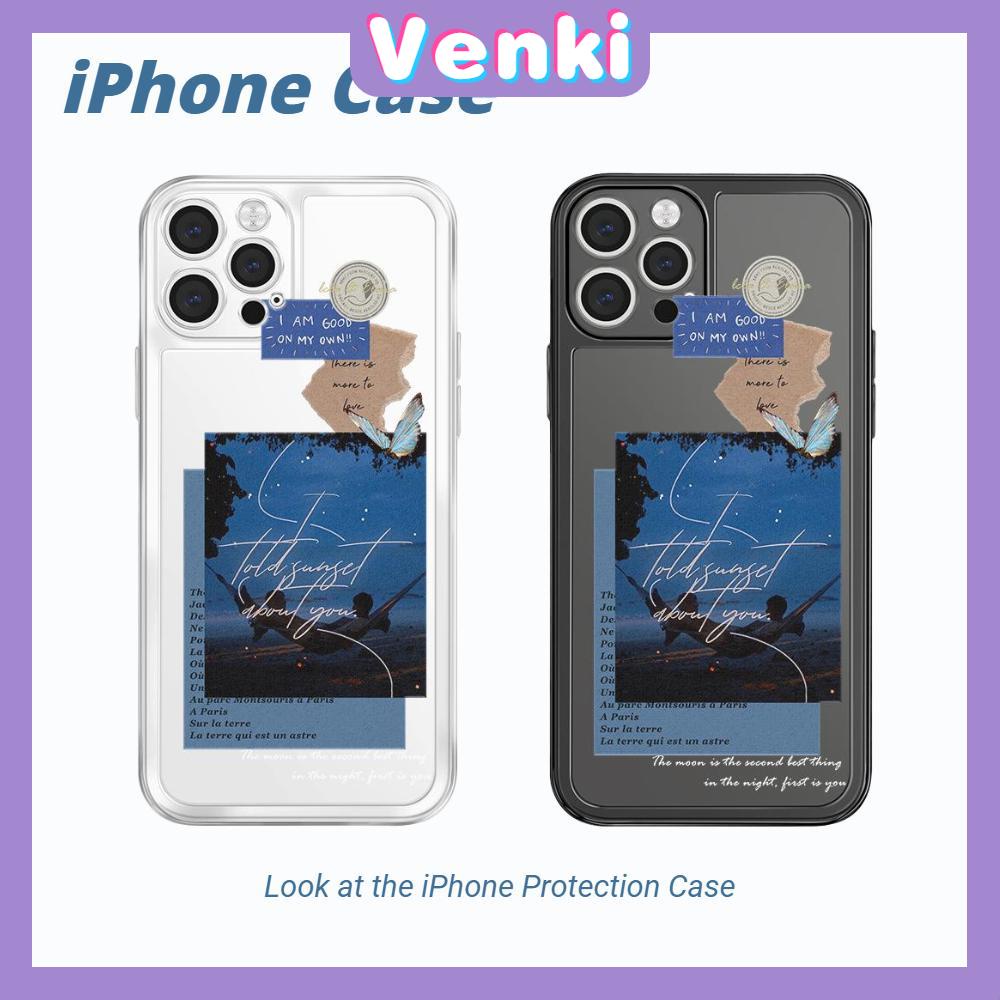 Casing Silikon iPhone 13 Pro Max 12 Pro Max 11 7 Plus Shockproof Motif Langit Malam