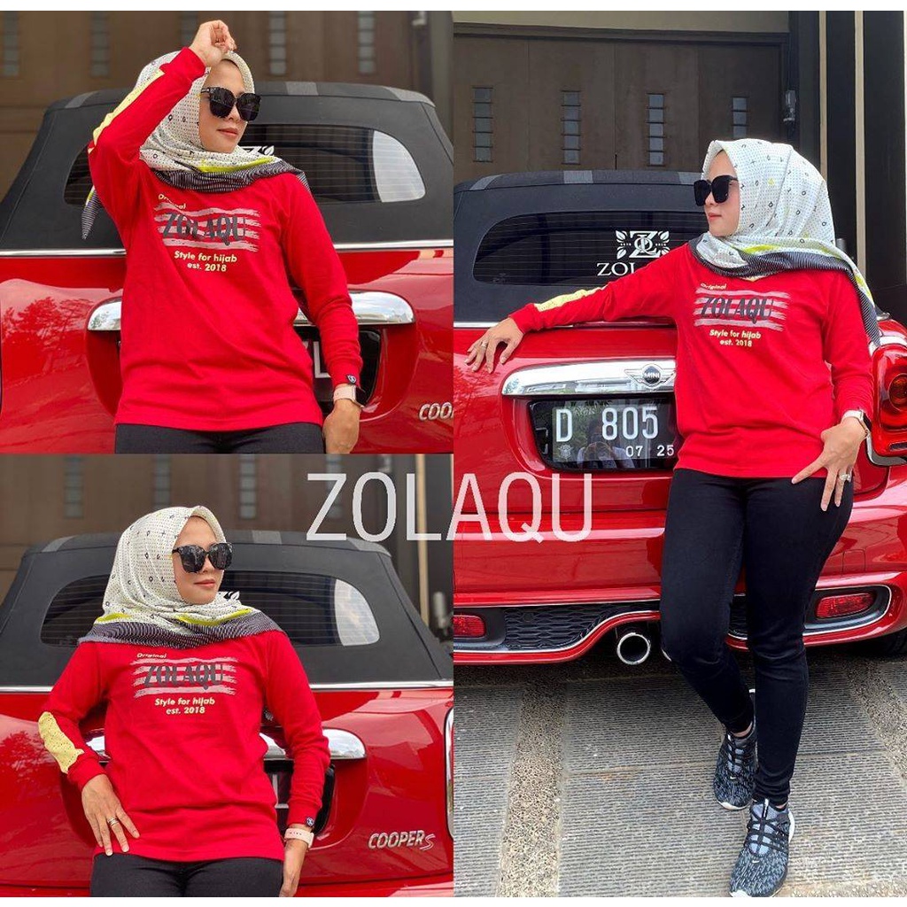 ZOLAQU Kaos Lengan Panjang Wanita (blouse)