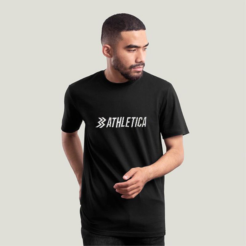 Athletica Official Shop-ATH Basic Black T-shirt Pria