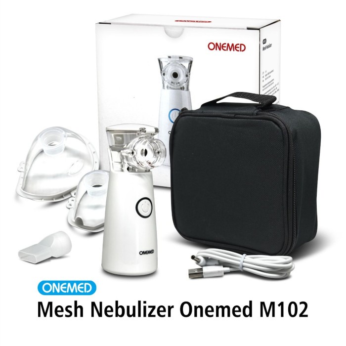 Mesh Nebulizer OneMed M 102 Portable / Alat Uap Bantu Pernafasan Asma