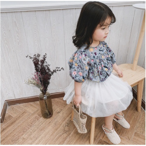 dress GREY SHADE blus babydoll baju anak perempuan HANYA ATASAN