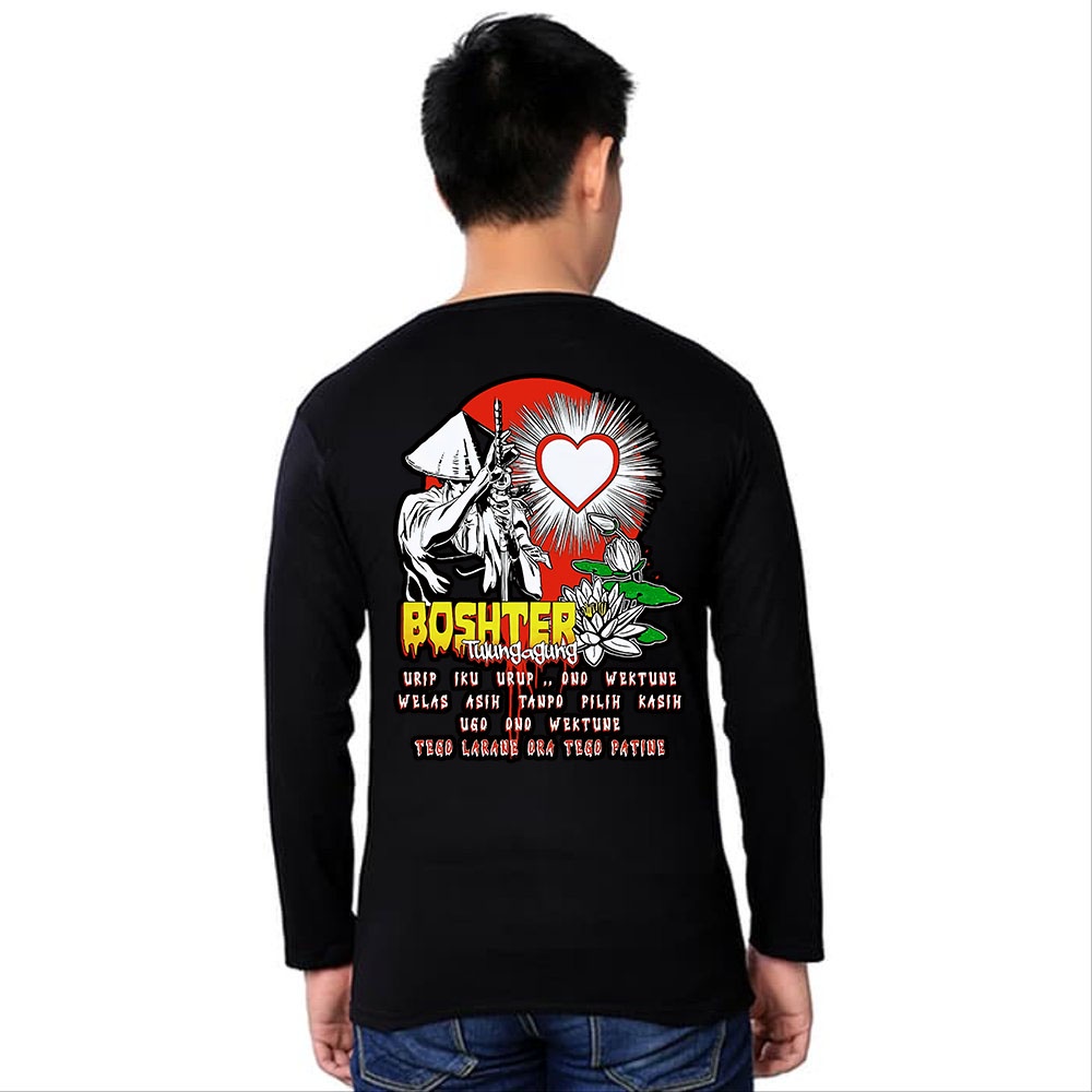 KAOS BOSHTER PSHT LENGAN PANJANG DISTRO COWOK CEWEK TSHIRT FASHION COWOK  /KAOS PSHT DISTRO PREMIUM 