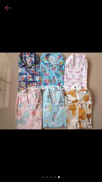 Baju tidur KIDS SIZE (M,L,XL) (bisa pilih motif)