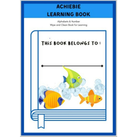 

Achibie Wipe & Clean Learning Book Fish