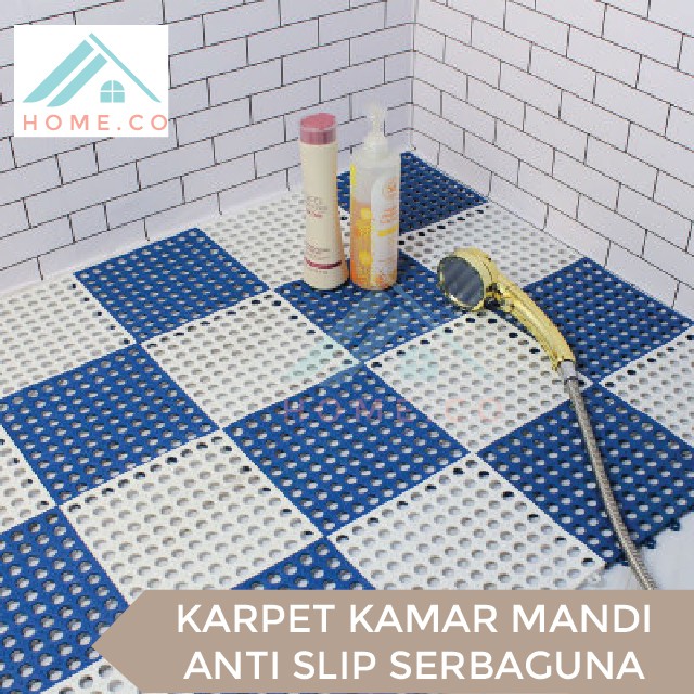 Karpet Anti Slip Kamar Mandi Polkadot Keset Anti Licin