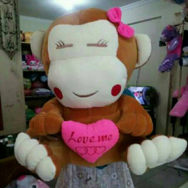 boneka Monyet cantik jumbo murah