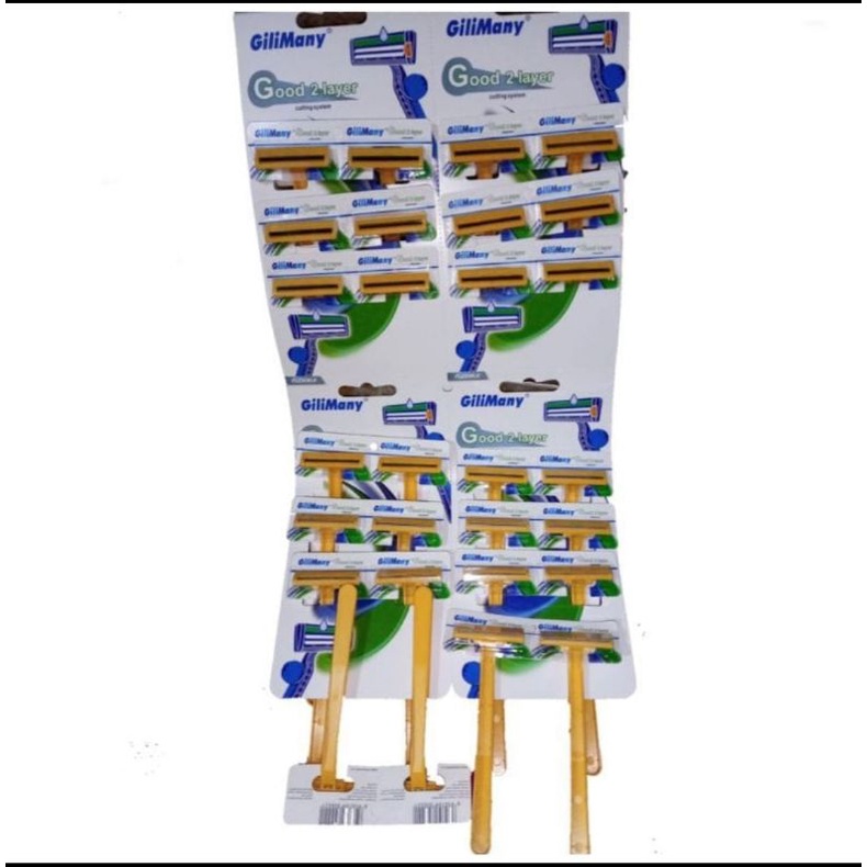 Alat Cukur/Cukuran Jenggot/Cukuran Kumis/Gilimany 2 Mata Pisau