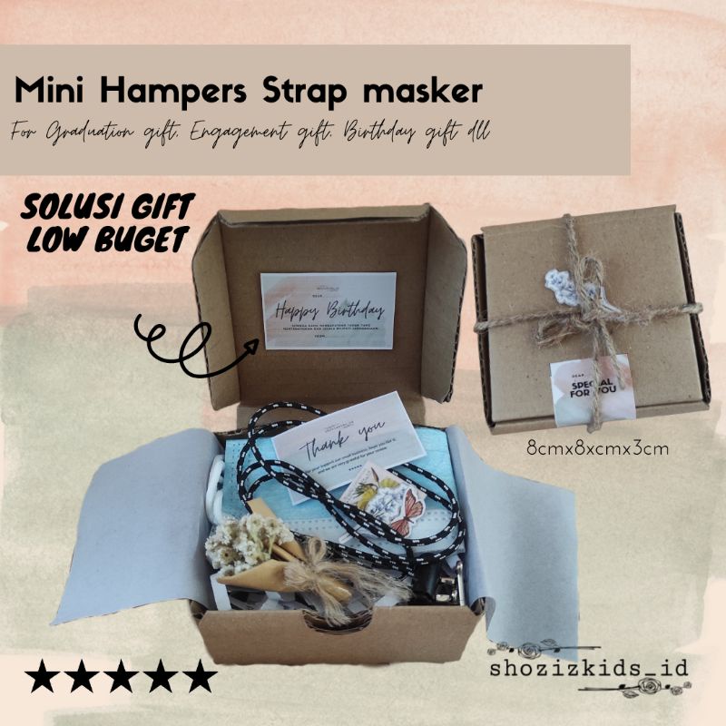 

MINI HAMPERS STRAP MASKER HAMPER GIFT BOX MASKER BOKS LOW BUDGET MURAH HADIAH ULANG TAHUN PROTOKOL KESEHATAN KIT WEDDING ENGAGEMENT WEDDING KOTAK BIRTHDAY