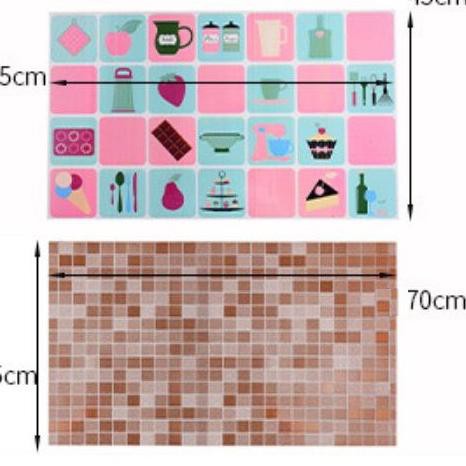 freeOngkir Wallpaper Dapur / Stiker Dinding Dapur Anti Minyak dan Anti Panas