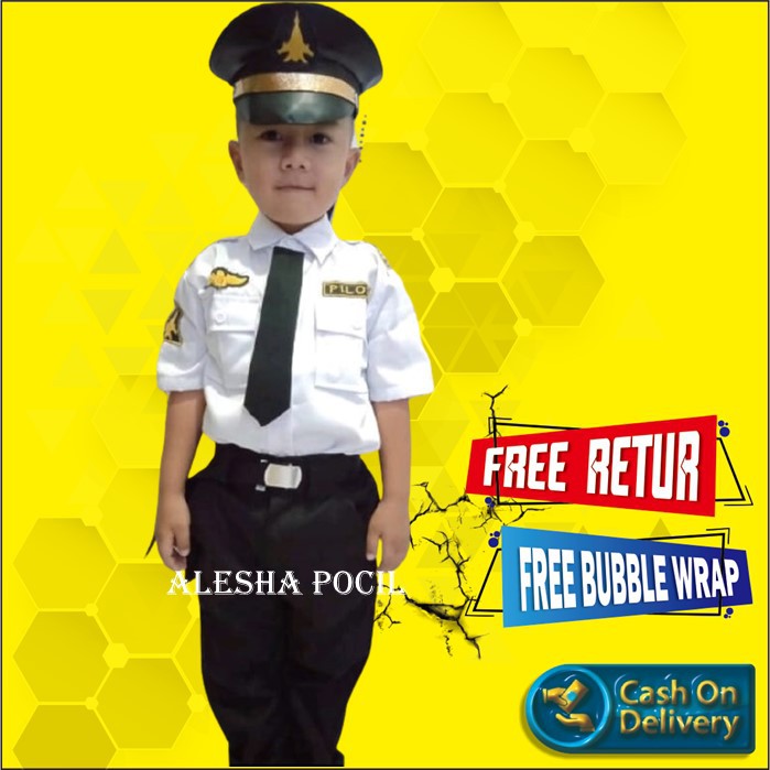 Baju Pilot Anak Laki Laki Baju Pilot Anak Setelan Anak Pilot Baju pilot Bayi Setelan Anak TK Kumplit