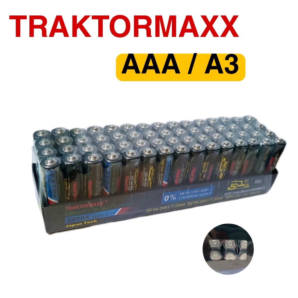 BATRE/BATERE/BATERAI/BATRAI MURAH AA DAN AAA TRAKTOR 1,5V BATTERY ber SNI